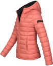 Marikoo Lucy Damen Steppjacke Übergangsjacke B651 Coral Größe XS - Gr. 34