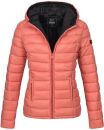 Marikoo Lucy Damen Steppjacke Übergangsjacke B651 Coral Größe L - Gr. 40