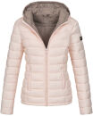 Marikoo Lucy Damen Steppjacke Übergangsjacke B651 Rosa Größe XS - Gr. 34