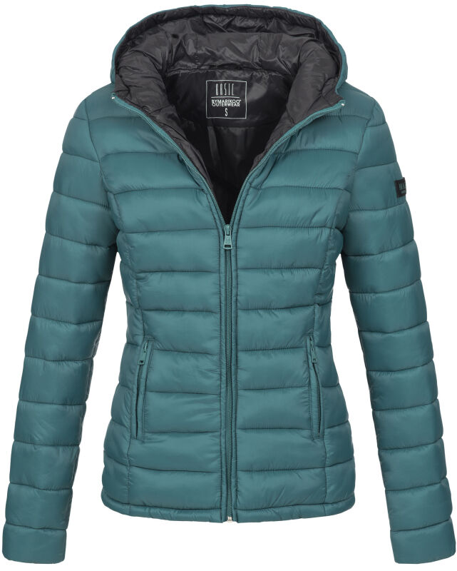 Marikoo Lucy Damen Steppjacke Übergangsjacke B651 Ocean Green Größe XS - Gr. 34