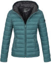 Marikoo Lucy Damen Steppjacke Übergangsjacke B651 Ocean Green Größe XS - Gr. 34