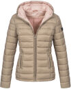 Marikoo Lucy Damen Steppjacke Übergangsjacke B651 Taupe Größe XS - Gr. 34