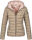 Marikoo Lucy Damen Steppjacke Übergangsjacke B651 Taupe Größe XS - Gr. 34