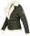 Navahoo Smoothy Damen Designer Winter Jacke gesteppt mit Teddyfell B652 Grün Größe XS - Gr. 34