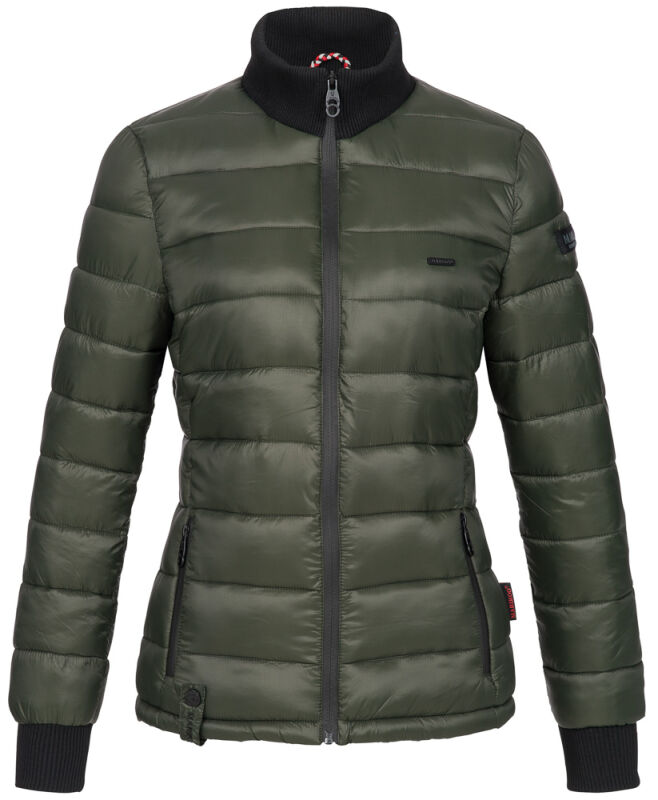 Marikoo Fiona Damen Stepp Jacke Übergangsjacke B653 Grün Größe S - Gr. 36