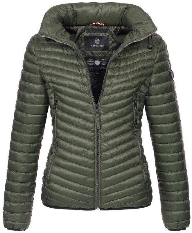 Navahoo Pari Damen leichte Übergangs-Steppjacke Grün Größe S - Gr. 36