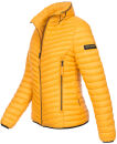 Navahoo Pari Damen leichte Übergangs-Steppjacke Gelb Größe S - Gr. 36