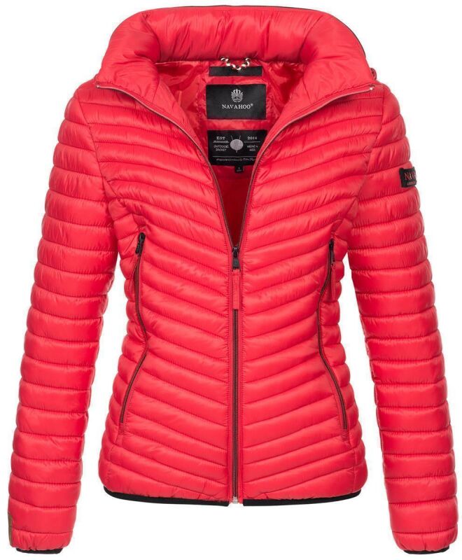 Navahoo Pari Damen leichte Übergangs-Steppjacke Rot Größe S - Gr. 36