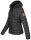 Navahoo Tabea Damen Designer Winter Stepp Jacke mit Teddyfell B656 Schwarz Größe S - Gr. 36