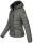 Navahoo Tabea Damen Designer Winter Stepp Jacke mit Teddyfell B656 Anthrazit Größe XL - Gr. 42