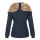 Marikoo Nekoo warm gefütterte Damen Winter Jacke mit Kunstfell B658 Navy Größe XXL - Gr. 44
