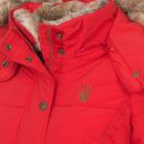 Marikoo Nekoo warm gefütterte Damen Winter Jacke mit Kunstfell B658 Rot Größe S - Gr. 36