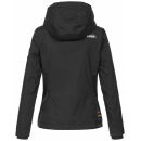 Marikoo Erdbeere Designer Damen Winter leicht gefüttert mit Kapuze B659 Schwarz Größe S - Gr. 36