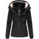 Marikoo Erdbeere Designer Damen Winter leicht gefüttert mit Kapuze B659 Schwarz Größe XL - Gr. 42
