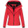 Marikoo Erdbeere Designer Damen Winter leicht gefüttert mit Kapuze B659 Rot Größe XL - Gr. 42
