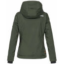 Marikoo Erdbeere Designer Damen Winter leicht gefüttert mit Kapuze B659 Olive Größe L - Gr. 40