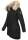 Navahoo warme Damen Winter Jacke lang mit Kunstfell B660 Schwarz Größe XXL - Gr. 44