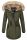 Navahoo warme Damen Winter Jacke lang mit Kunstfell B660 Olive Größe XS - Gr. 34