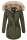 Navahoo warme Damen Winter Jacke lang mit Kunstfell B660 Olive Größe M - Gr. 38