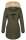 Navahoo warme Damen Winter Jacke lang mit Kunstfell B660 Olive Größe L - Gr. 40