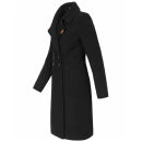 Navahoo Wooly Damen Trenchcoat Winter Mantel B661 Schwarz Größe XXL - Gr. 44