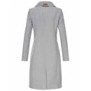 Navahoo Wooly Damen Trenchcoat Winter Mantel B661 Hellgrau Größe XS - Gr. 34