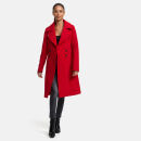 Navahoo Wooly Damen Trenchcoat Winter Mantel B661 Rot Größe M - Gr. 38