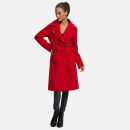 Navahoo Wooly Damen Trenchcoat Winter Mantel B661 Rot Größe M - Gr. 38
