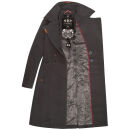 Navahoo Wooly Damen Trenchcoat Winter Mantel B661 Anthrazit Größe L - Gr. 40