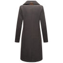 Navahoo Wooly Damen Trenchcoat Winter Mantel B661 Anthrazit Größe L - Gr. 40