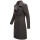 Navahoo Wooly Damen Trenchcoat Winter Mantel B661 Anthrazit Größe L - Gr. 40