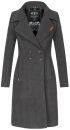 Navahoo Wooly Damen Trenchcoat Winter Mantel B661...