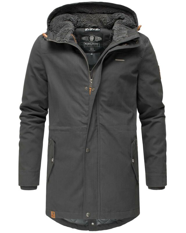 Navahoo Manakaa Herren Winter Jacke B662 Anthrazit Größe S - Gr. S