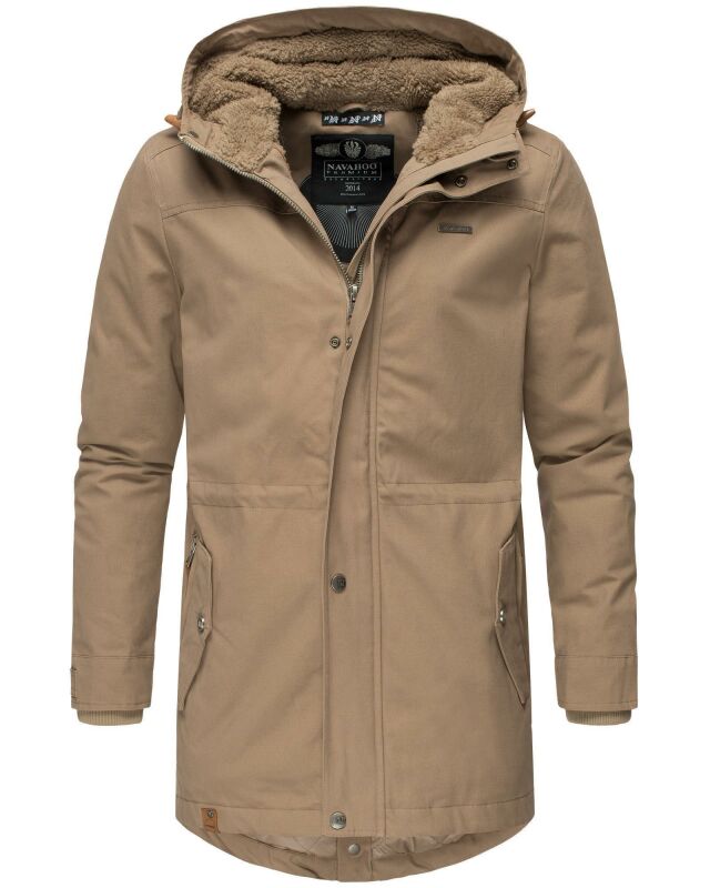 Navahoo Manakaa Herren Winter Jacke B662 Hellbraun Größe S - Gr. S