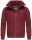 Navahoo Herren kurze Piloten Winter Jacke mit Teddyfell und Hochkragen B663 Bordeaux Größe XXL - Gr. 2XL