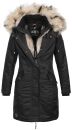 Navahoo Daylight Premium warme Damen Winter Jacke Parka mit Kunstfell B664 Schwarz Größe S - Gr. 36