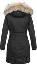 Navahoo Daylight Premium warme Damen Winter Jacke Parka mit Kunstfell B664 Schwarz Größe S - Gr. 36