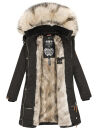 Navahoo Daylight Premium warme Damen Winter Jacke Parka mit Kunstfell B664 Schwarz Größe M - Gr. 38