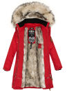 Navahoo Daylight Premium warme Damen Winter Jacke Parka mit Kunstfell B664 Rot Größe XS - Gr. 34