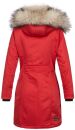 Navahoo Daylight Premium warme Damen Winter Jacke Parka mit Kunstfell B664 Rot Größe S - Gr. 36
