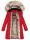 Navahoo Daylight Premium warme Damen Winter Jacke Parka mit Kunstfell B664 Rot Größe S - Gr. 36