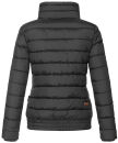 Marikoo Poisen Damen Winter Jacke Stepp Winterjacke mit Stehkragen warm gefüttert B667 Schwarz Größe M - Gr. 38