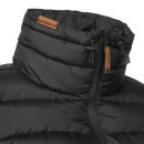 Marikoo Poisen Damen Winter Jacke Stepp Winterjacke mit Stehkragen warm gefüttert B667 Schwarz Größe M - Gr. 38