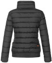 Marikoo Poisen Damen Winter Jacke Stepp Winterjacke mit Stehkragen warm gefüttert B667 Schwarz Größe L - Gr. 40