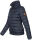 Marikoo Poisen Damen Winter Jacke Stepp Winterjacke mit Stehkragen warm gefüttert B667 Navy Größe XS - Gr. 34