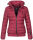 Marikoo Poisen Damen Winter Jacke Stepp Winterjacke mit Stehkragen warm gefüttert B667 Bordeaux Größe S - Gr. 36