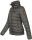 Marikoo Poisen Damen Winter Jacke Stepp Winterjacke mit Stehkragen warm gefüttert B667 Anthrazit Größe S - Gr. 36