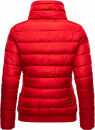 Marikoo Poisen Damen Winter Jacke Stepp Winterjacke mit Stehkragen warm gefüttert B667 Rot Größe XS - Gr. 34