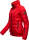 Marikoo Poisen Damen Winter Jacke Stepp Winterjacke mit Stehkragen warm gefüttert B667 Rot Größe XS - Gr. 34