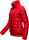 Marikoo Poisen Damen Winter Jacke Stepp Winterjacke mit Stehkragen warm gefüttert B667 Rot Größe L - Gr. 40